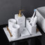 Golden Stroke Marble Bathroom Accessories Set