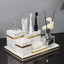 Golden Marble Bathroom Accessories Set