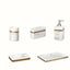 Golden Marble Bathroom Accessories Set